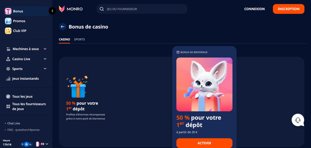 Sto obrotów Monro Casino aktywowanych kodem i przypisanych do Savage Buffalo Spirit Megaways